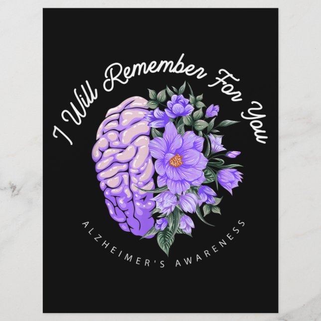 Flyer La conciencia de Alzheimer que recordaré por ti (Frente)