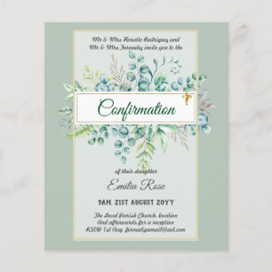 Flyer La CONFIRMACIÓN de la vegetación invita a un doble