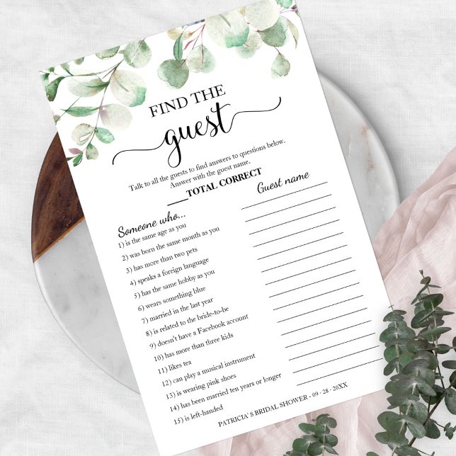 Flyer La ducha verde para las novias encuentra el juego  (Subido por el creador)