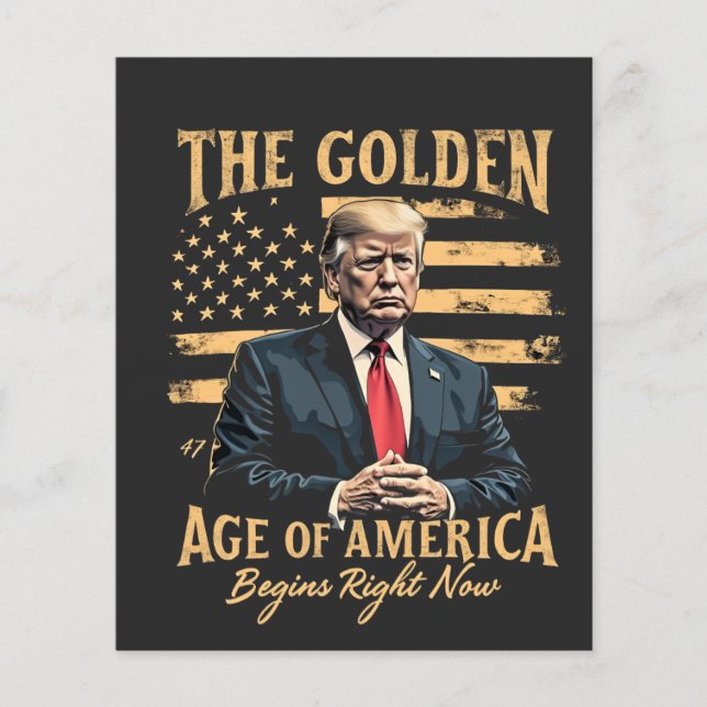 Flyer La Edad de Oro de los Estados Unidos comienza ahor (Frente)
