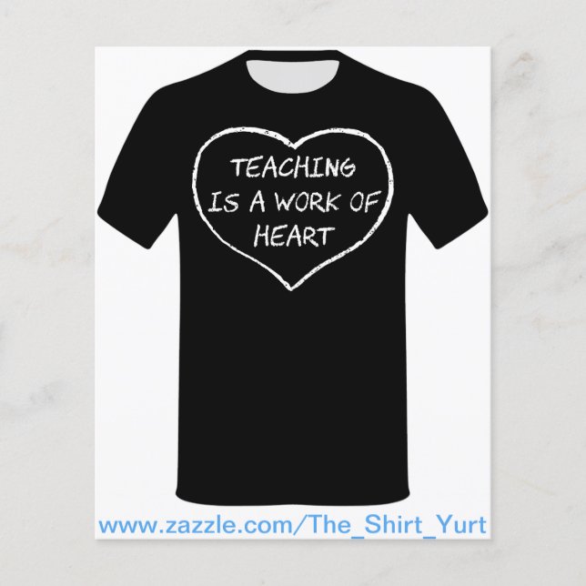 Flyer La enseñanza es un trabajo de corazón (Frente)