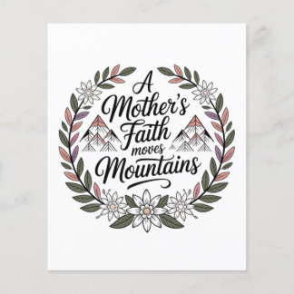 Flyer La fe de una madre mueve montañas