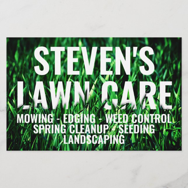 Flyer La hierba se vuelve audaz (Frente)