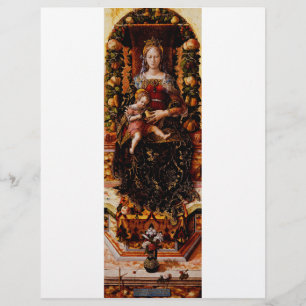 Flyer La Madonna della Candeletta de Carlo Crivelli
