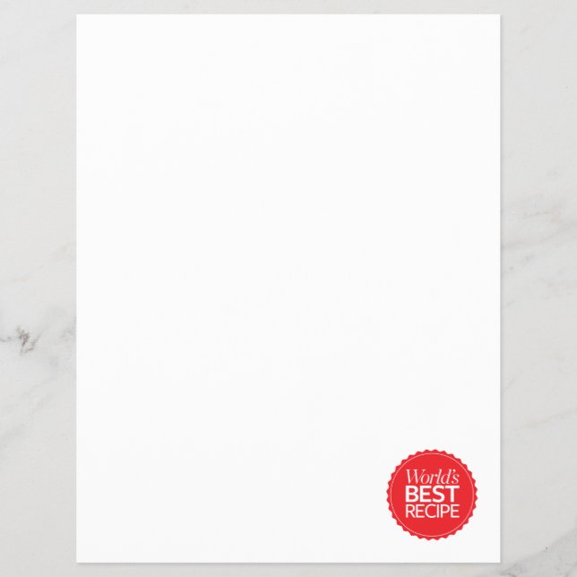 Flyer La mejor receta del mundo (Frente)