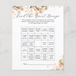 Flyer La moderna ducha de novia blanca negra encontró al