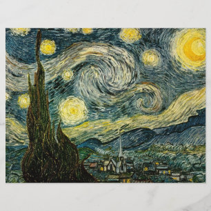 Flyer La noche estrellada de Vincent van Gogh (1889)