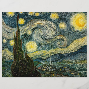 Flyer La noche estrellada de Vincent van Gogh (1889)