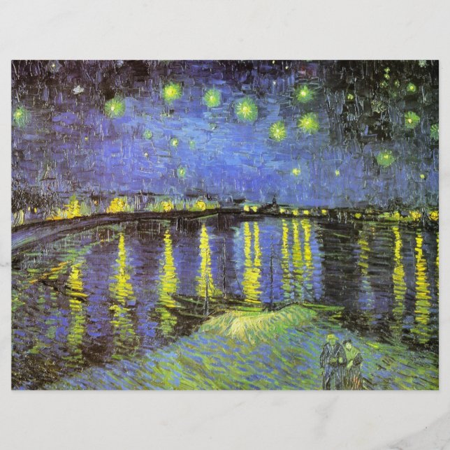 Flyer La noche estrellada de Vincent van Gogh sobre el R (Frente)