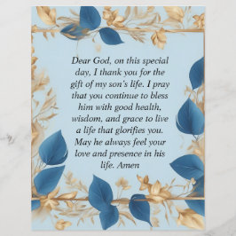 Flyer La oración de una madre por su hijo