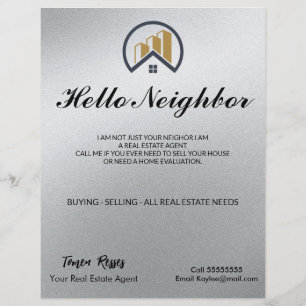 Flyer La plata del glamur   Inmobiliaria en blanco y neg