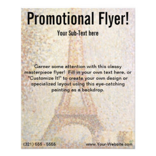 Flyer La Torre Eiffel de Georges Seurat