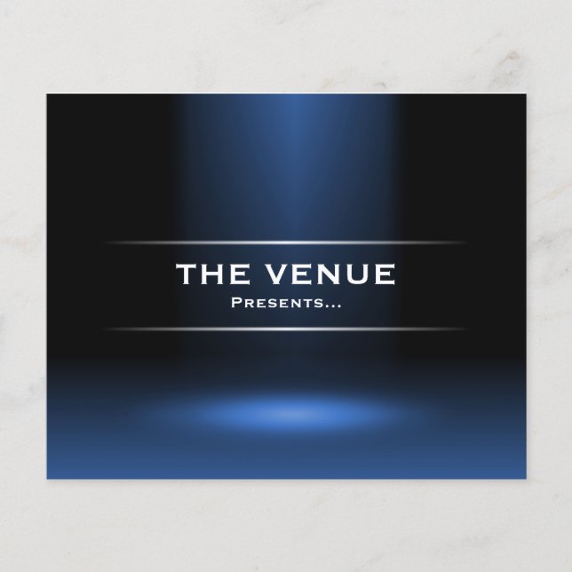 Flyer La Venue Presenta - Azul (Frente)