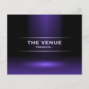Flyer La Venue Presenta - Azul índigo