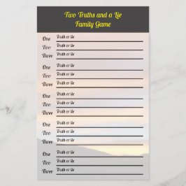 Flyer La verdad o mentira de la unión familiar y los jue