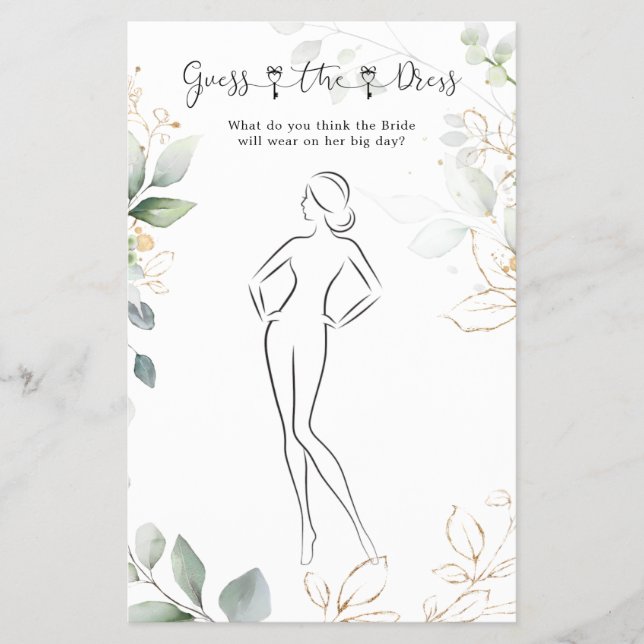 Flyer La Verdor Adivina El Juego De Ducha De Vestir Novi (Frente)