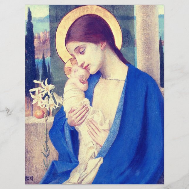 Flyer La Virgen María y el Niño Jesús Gracia del Renacim (Frente)