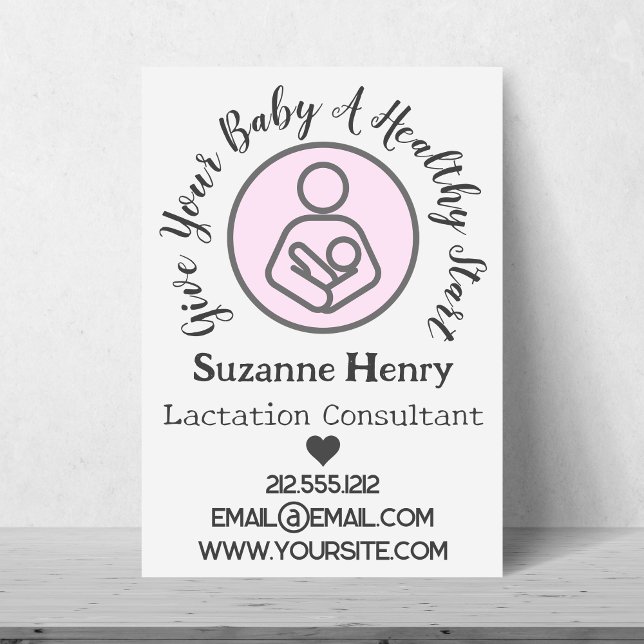 Flyer Lactancia Consultora Leche Lactante (Lactation Consultant Breastfeeding Leche Baby Flyer)