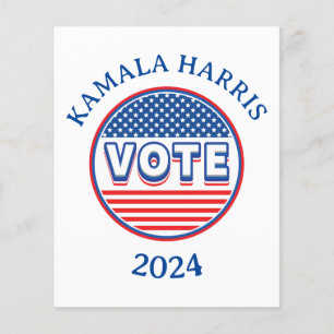 Flyer Las estrellas y las franjas votan EE.UU. - Eleccio