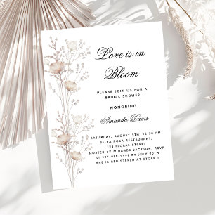 Flyer Las flores de la novia adoran la invitación al pre
