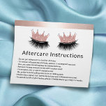 Flyer Lash Queen Eyelash Extensiones Rosa Gold Afcare<br><div class="desc">Las Extensiones De Eyelash Subió Instrucciones De Acompañamiento De Borde Oro.</div>
