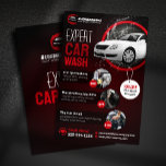 Flyer Lavado de coches moderno Desactivación automática<br><div class="desc">Aumente su marketing de lavado de coches con esta plantilla profesional y elegante. El diseño elegante presenta un cautivador esquema de color rojo y negro, perfecto para mostrar los servicios de detalle del coche. Personalizar el diseño para resaltar tus paquetes, precios y ofertas especiales. Incluya un código QR para una...</div>