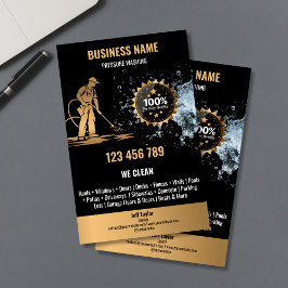 Flyer Lavado de corriente de lavado a presión profesiona