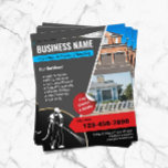 Flyer Lavado eléctrico del servicio de limpieza del lava<br><div class="desc">Volantes de limpieza profesional de la casa con lavado de presión eléctrica.</div>