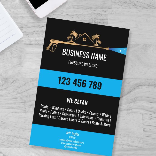 Flyer Lavador de corriente de presión profesional (Subido por el creador)