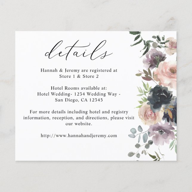 Flyer Lavanda Presupuestaria Purple, Marina, Detalles Fl (Frente)