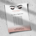 Flyer Lazas Brows Makeup Artista Rosa Salón De Belleza D<br><div class="desc">Lazas Brows Artista De Maquillaje Rosa Salón De Belleza De Oro Brochures.</div>