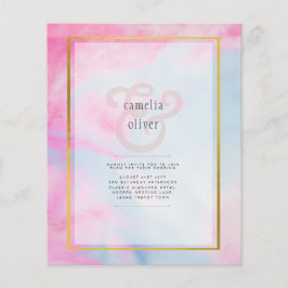 Flyer LeahG Pink Aqua Blue Gold INVITE