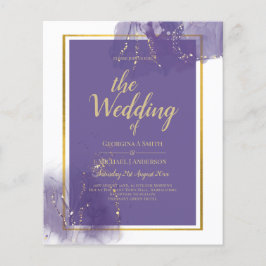 Flyer LeahG PURPLE GOLD Boda Lavender ALCOHOL INK
