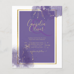 Flyer LeahG PURPLE GOLD Boda Lavender ALCOHOL INK