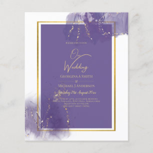 Flyer LeahG PURPLE GOLD Boda Lavender ALCOHOL INK