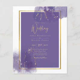 Flyer LeahG PURPLE GOLD Boda Lavender ALCOHOL INK