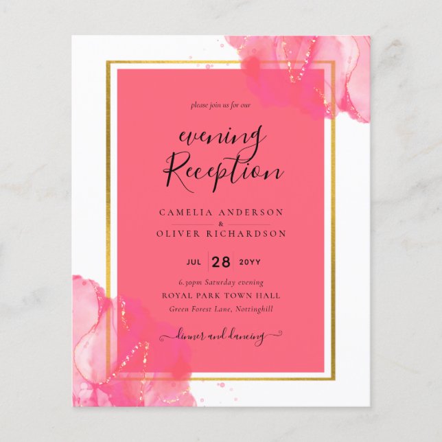Flyer LeahG Salmon PINK DOLOR BODA Alcohol Tinta (Frente)