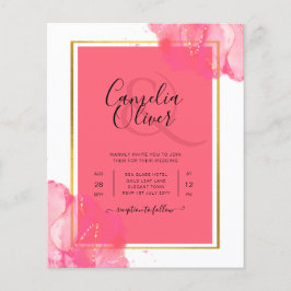 Flyer LeahG Salmon PINK DOLOR BODA Alcohol Tinta
