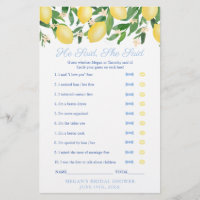 Lemon Toscana Dijo Que Dijo Juego De Ducha De Boda