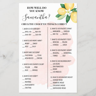 Flyer Lemones rosados ¿Qué tan bien conoces la tarjeta d