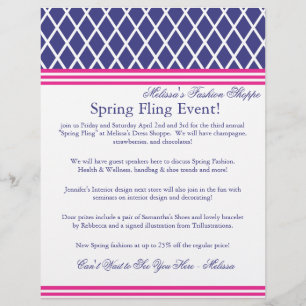 Flyer Lena Preppy Lattice