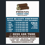 Flyer Leñetes de madera, Anuncio de huerta de madera/mad<br><div class="desc">Leñadores de madera,  Volante publicitario de maderas/maderas por la Tienda de tarjetas de visita.</div>