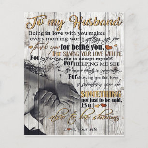 Flyer Letter To My Husband , Lovely Quotes Gift