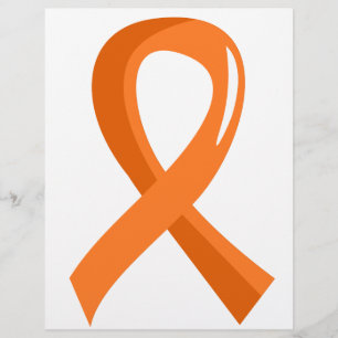 Flyer Leucemia Naranja Ribbon 3