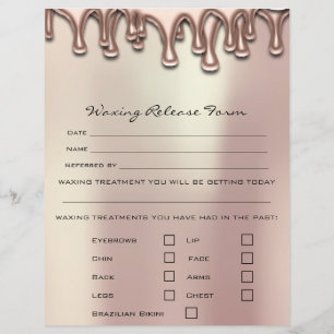 Flyer Liberación de Responsabilidad por Depilación con C