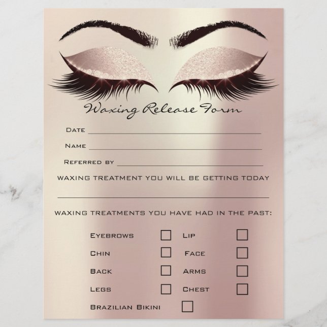 Flyer Liberación de responsabilidad por depilación por v (Frente)