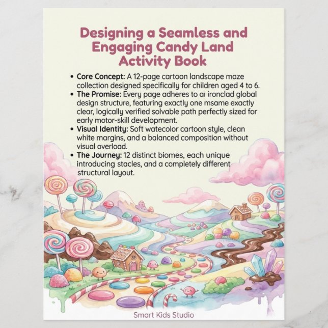 Flyer Libro de actividades de laberinto de Candy Land im (Frente)