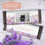 Flyer Lilac y Peach Floral Boda Candy Bar Wrapper<br><div class="desc">La etiqueta multiusos Lilac y peach boda es versátil para bares de caramelos de chocolate, bollería y muchos otros favoritos de fiesta. Los postres especiales o regalos para llevar a casa son hermosos con la foto de la novia y el novio y la redacción especial. El DIY budget paper es...</div>