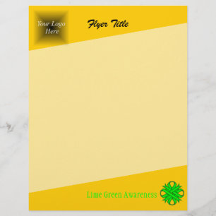 Flyer Lime Green Clover Ribbon por Kenneth Yoncich