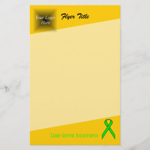 Flyer Lime Green Standard Ribbon por Kenneth Yoncich